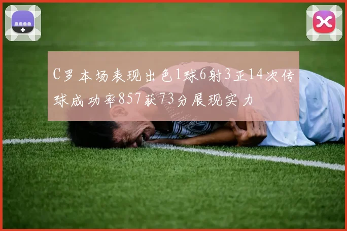 C罗本场表现出色1球6射3正14次传球成功率857获73分展现实力